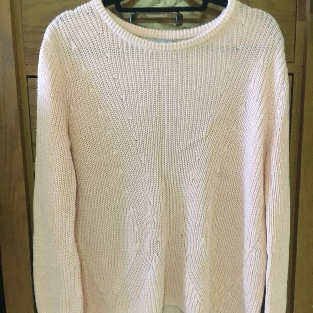 BANANA REPUBLIC XS Blush Pink Loose Knit Sweater